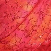 Tiedyed Lycra/Foil - Red