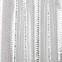 Silver on White Snake Skin